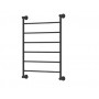 Lillian Heated Towel Rail, 600 x 808mm, Matte Black 6 Bars